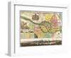 Map of Berlin City. 1740-Georg Matthaus Seutter-Framed Giclee Print