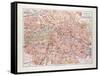 Map of Berlin Germany 1899-null-Framed Stretched Canvas