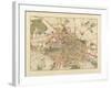 Map of Berlin, Printed by C.L. Keller, Berlin, 1890-Jul. Straube-Framed Giclee Print