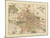 Map of Berlin, Printed by C.L. Keller, Berlin, 1890-Jul. Straube-Mounted Giclee Print