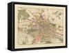 Map of Berlin, Printed by C.L. Keller, Berlin, 1890-Jul. Straube-Framed Stretched Canvas