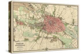 Map of Berlin, Printed by Koenigl. Lithogr. Institut, Berlin, 1857-German School-Stretched Canvas