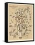 Map of Berlin, Published by Carl Glueck Verlag, Berlin, 1860-German School-Framed Stretched Canvas