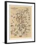 Map of Berlin, Published by Carl Glueck Verlag, Berlin, 1860-German School-Framed Giclee Print