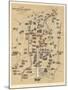 Map of Berlin, Published by Carl Glueck Verlag, Berlin, 1860-German School-Mounted Giclee Print