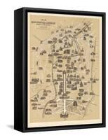 Map of Berlin, Published by Carl Glueck Verlag, Berlin, 1860-German School-Framed Stretched Canvas