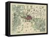 Map of Berlin, Published by D. Reimer Verlag, Berlin, 1871-Leopold Kraatz-Framed Stretched Canvas