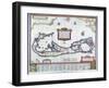 Map of Bermuda-null-Framed Giclee Print