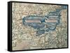 Map of Black Sea, from World Map by Camaldolese Monk Fra Mauro, 1449-null-Framed Stretched Canvas