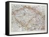 Map of Bohemia (Czech Republic) 1899-null-Framed Stretched Canvas