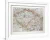 Map of Bohemia (Czech Republic) 1899-null-Framed Giclee Print