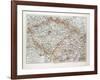 Map of Bohemia (Czech Republic) 1899-null-Framed Giclee Print