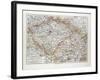 Map of Bohemia (Czech Republic) 1899-null-Framed Giclee Print