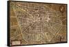 Map of Bologna, 1620, Italy-null-Framed Stretched Canvas