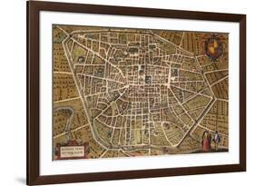 Map of Bologna, 1620, Italy-null-Framed Giclee Print