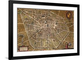 Map of Bologna, 1620, Italy-null-Framed Giclee Print