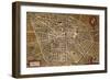 Map of Bologna, 1620, Italy-null-Framed Giclee Print