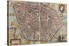 Map of Bologna from Civitates Orbis Terrarum-null-Stretched Canvas
