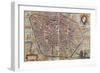 Map of Bologna from Civitates Orbis Terrarum-null-Framed Giclee Print