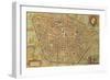 Map of Bologna from Civitates Orbis Terrarum-null-Framed Giclee Print