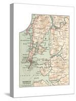 Map of Bombay (C. 1900), Maps-Encyclopaedia Britannica-Stretched Canvas