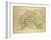 Map of Bordeaux France-null-Framed Giclee Print