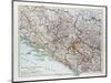 Map of Bosnia and Herzegovina Montenegro Serbia 1899-null-Mounted Giclee Print