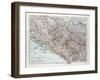 Map of Bosnia and Herzegovina Montenegro Serbia 1899-null-Framed Giclee Print