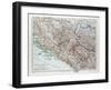 Map of Bosnia and Herzegovina Montenegro Serbia 1899-null-Framed Giclee Print