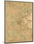 Map of Boston, c.1860-H^ F^ Walling-Mounted Art Print