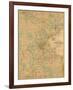 Map of Boston, c.1860-H^ F^ Walling-Framed Art Print