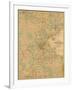 Map of Boston, c.1860-H^ F^ Walling-Framed Art Print
