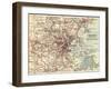 Map of Boston (C. 1900), Maps-Encyclopaedia Britannica-Framed Art Print