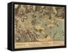 Map of Boston During the Revolution-null-Framed Stretched Canvas