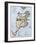 Map of Boston Showing Entrenchments of British Forces, 1775-null-Framed Giclee Print