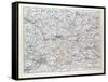 Map of Brandenburg Germany 1899-null-Framed Stretched Canvas