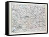 Map of Brandenburg Germany 1899-null-Framed Stretched Canvas