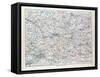 Map of Brandenburg Germany 1899-null-Framed Stretched Canvas