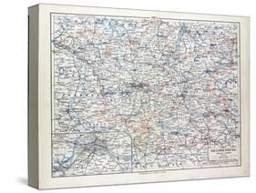 Map of Brandenburg Germany 1899-null-Stretched Canvas