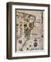 Map of Brazil, 1561-null-Framed Giclee Print