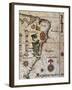 Map of Brazil, 1561-null-Framed Giclee Print