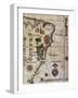 Map of Brazil, 1561-null-Framed Giclee Print