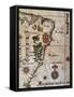 Map of Brazil, 1561-null-Framed Stretched Canvas