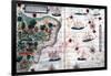 Map of Brazil by Portuguese Navigators Pedro Reinel and Lopo Homen, C1525-Lopo Homen-Framed Giclee Print