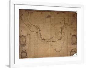 Map of Brazil, from 'Dutch Marine Maps', 1637-null-Framed Giclee Print