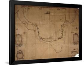 Map of Brazil, from 'Dutch Marine Maps', 1637-null-Framed Giclee Print