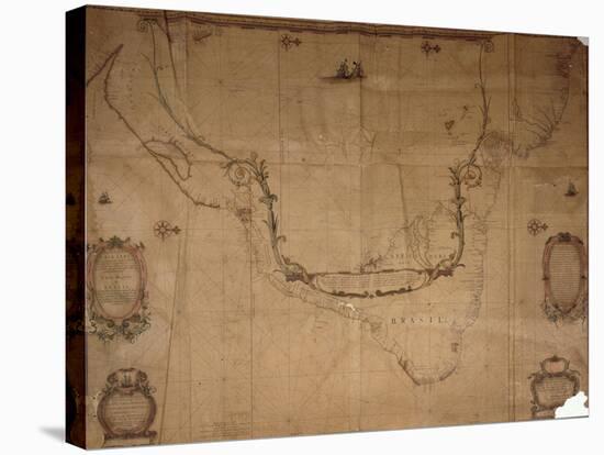 Map of Brazil, from 'Dutch Marine Maps', 1637-null-Stretched Canvas