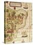 Map of Brazil, from Miller Atlas by Pedro and Jorge Reinel, Lopo Homen-null-Stretched Canvas