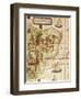 Map of Brazil, from Miller Atlas by Pedro and Jorge Reinel, Lopo Homen-null-Framed Giclee Print