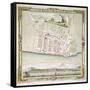 Map of Brighton by Thomas Yeakell and William Gardner, Engraved by Whitchurch, 1779-null-Framed Stretched Canvas
